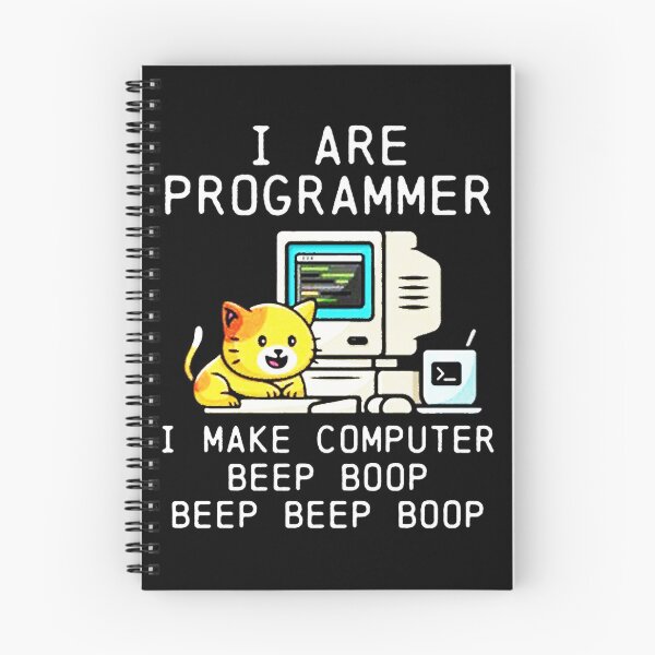 Item preview, Programmer Cat Beep Boop Coding designed and sold by ro-denamara.