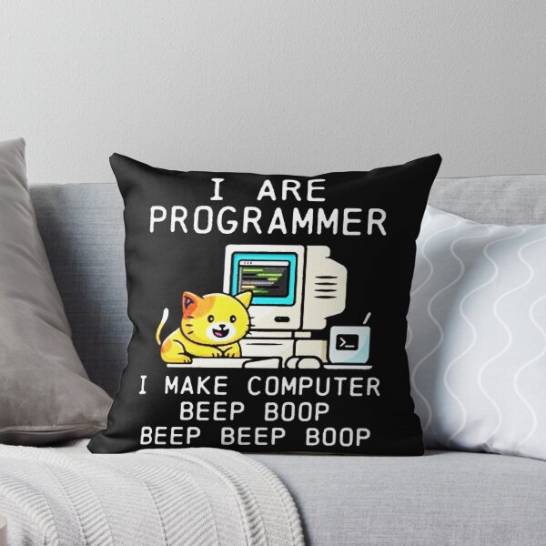Item preview, Programmer Cat Beep Boop Coding designed and sold by ro-denamara.