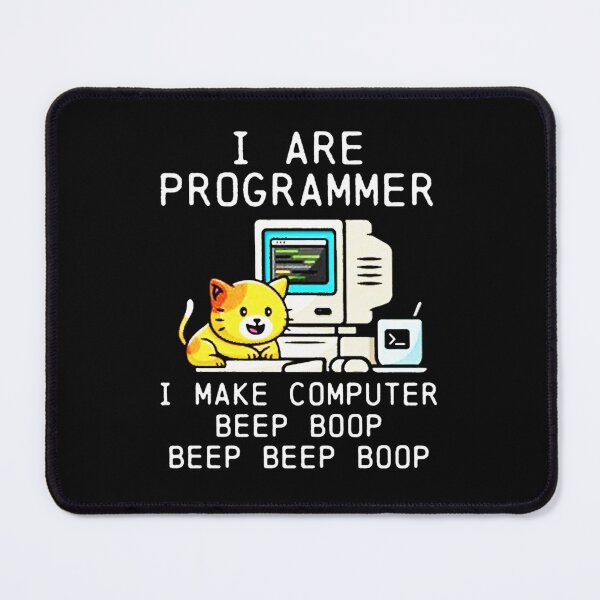 Item preview, Programmer Cat Beep Boop Coding designed and sold by ro-denamara.