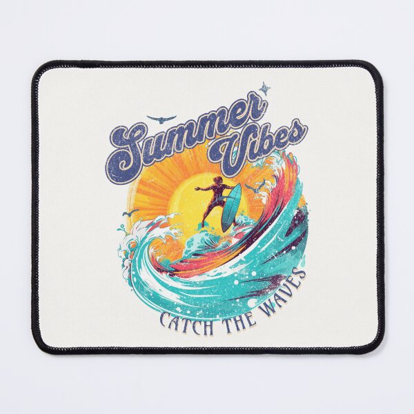 Item preview, Summer Vibes Retro Sunset Surfer  Design designed and sold by PatriciaReyes.