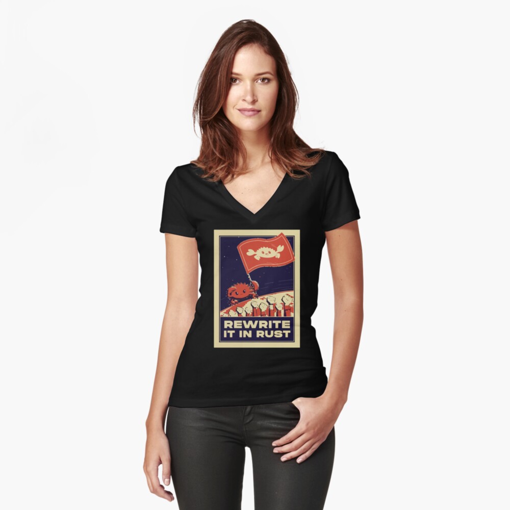 Item preview, Fitted V-Neck T-Shirt designed and sold by ro-denamara.