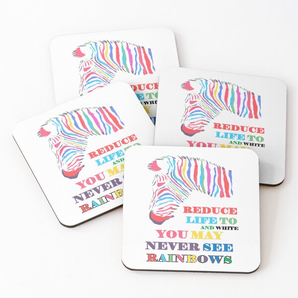 Item preview, You May Never See Rainbows Zebra LGBTQIA Quote designed and sold by taiche.