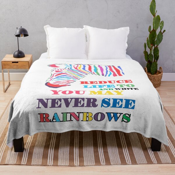 Item preview, You May Never See Rainbows Zebra LGBTQIA Quote designed and sold by taiche.
