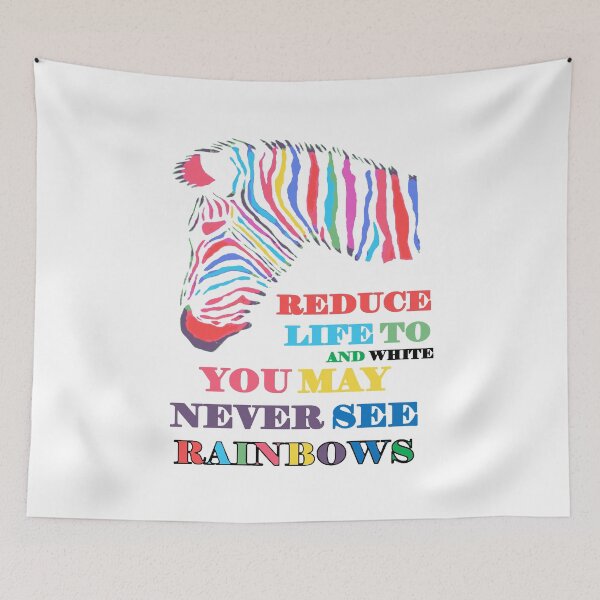 Item preview, You May Never See Rainbows Zebra LGBTQIA Quote designed and sold by taiche.