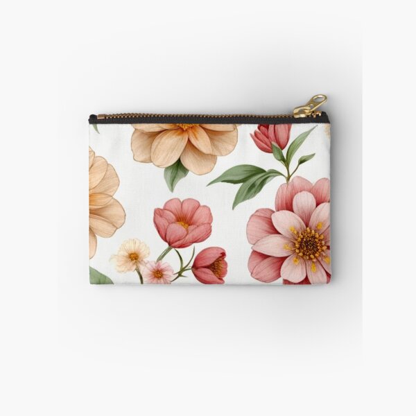 Item preview, vintage peach pink floral pattern designed and sold by Lydyb-creations.