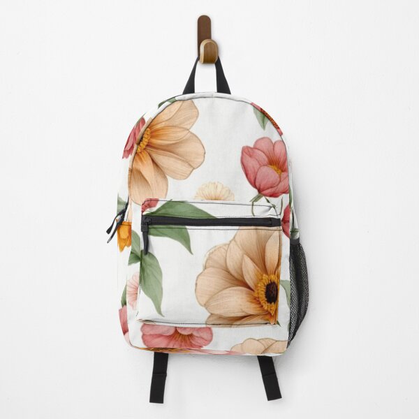 Item preview, vintage peach pink floral pattern designed and sold by Lydyb-creations.