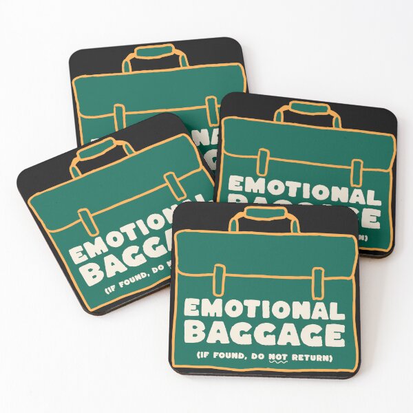 Item preview, Emotional Baggage Pun - Funny Deadpan Humour Gift designed and sold by InkyGenies.
