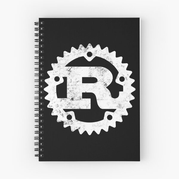 Item preview, Rust Programming logo print distressed designed and sold by ro-denamara.