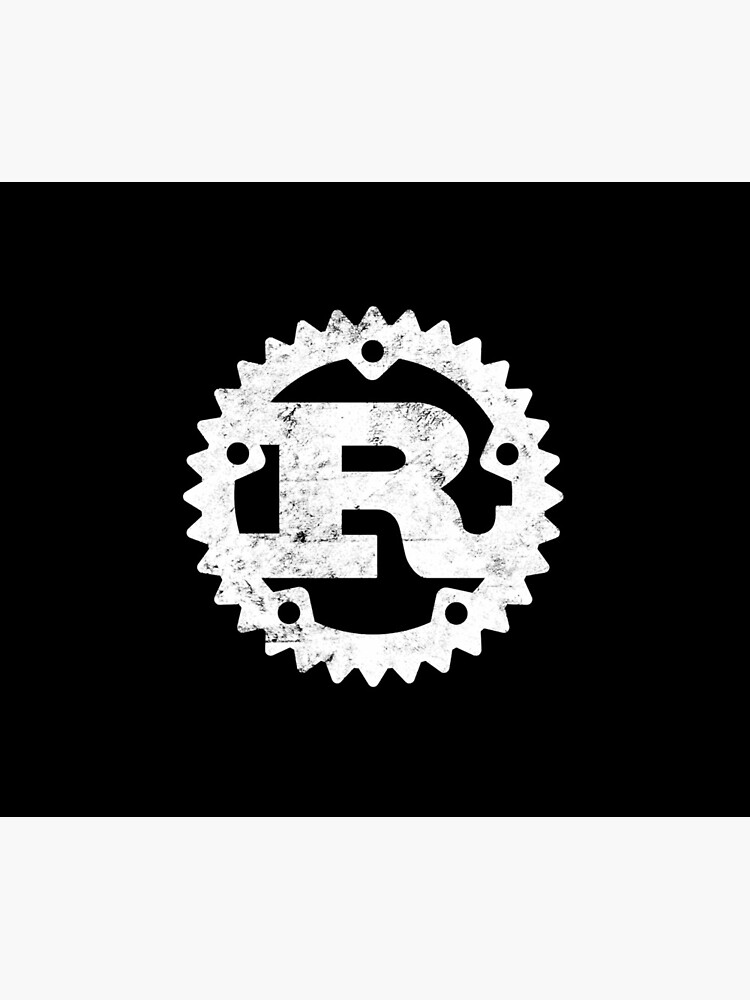 Thumbnail 5 von 5, Mauspad, Rust Programming-Logodruck im Used-Look designt und verkauft von ro-denamara.