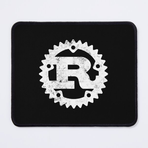 Item preview, Rust Programming logo print distressed designed and sold by ro-denamara.