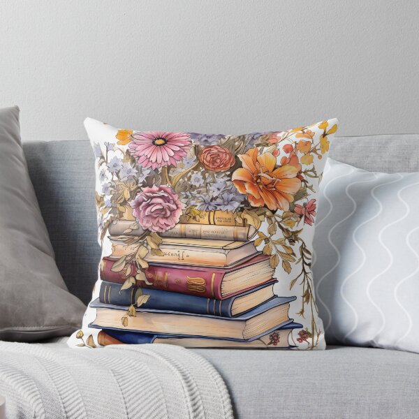 Item preview, Books and Flowers Reader and Book Lover Print designed and sold by Alcyonian.