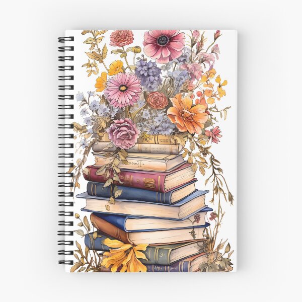 Item preview, Books and Flowers Reader and Book Lover Print designed and sold by Alcyonian.
