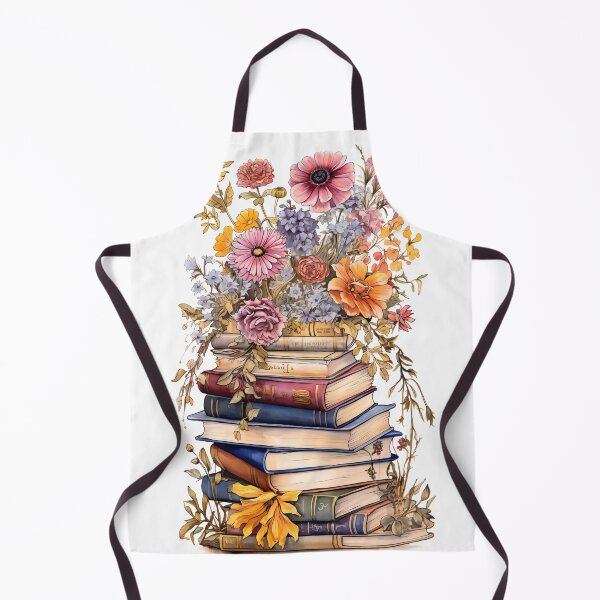 Item preview, Books and Flowers Reader and Book Lover Print designed and sold by Alcyonian.