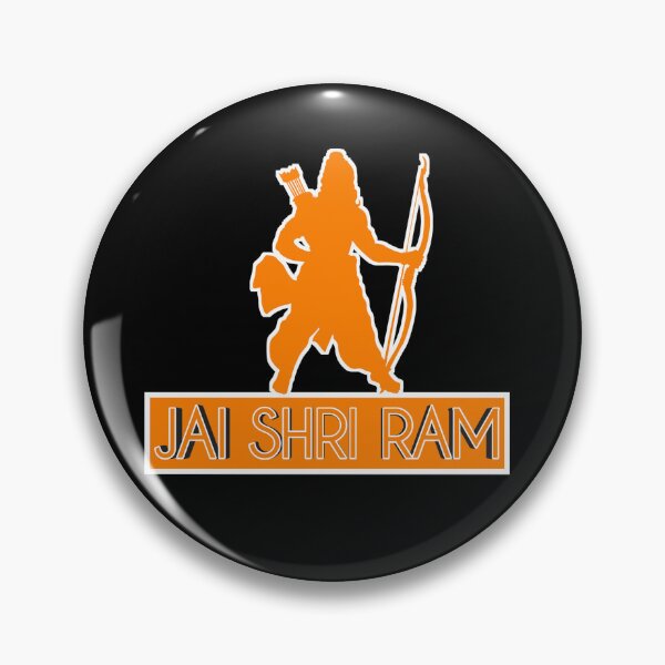 Artikelvorschau, Jai Shri Ram Safranaufkleber entworfen und verkauft von Mukund patel.