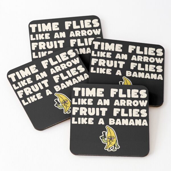Item preview, Time Flies Like An Arrow, Fruit Flies Like A Banana Pun - Funny Deadpan Humour Gift designed and sold by InkyGenies.