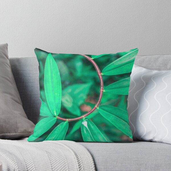 Item preview, Green Bamboo Leaves Unique Pattern designed and sold by covid50.