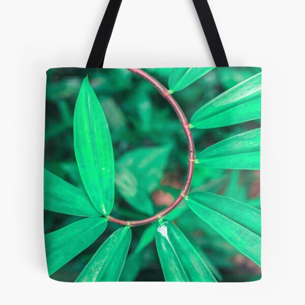 Item preview, Green Bamboo Leaves Unique Pattern designed and sold by covid50.