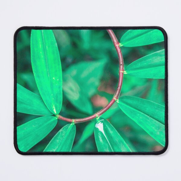 Item preview, Green Bamboo Leaves Unique Pattern designed and sold by covid50.
