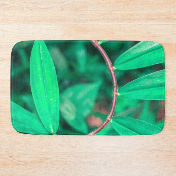 Item preview, Green Bamboo Leaves Unique Pattern designed and sold by covid50.