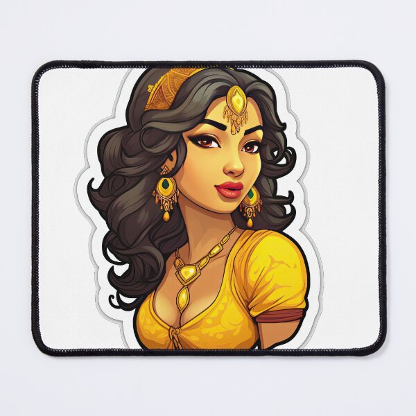 Item preview, Indian Queen Indian Princess Wearing Yellow designed and sold by PrincessJessieJ.