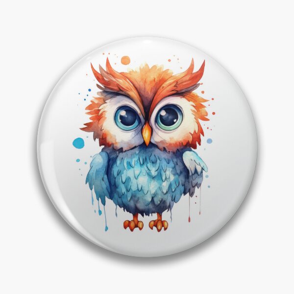 Item preview, watercolor cute owl designed and sold by usablestores.