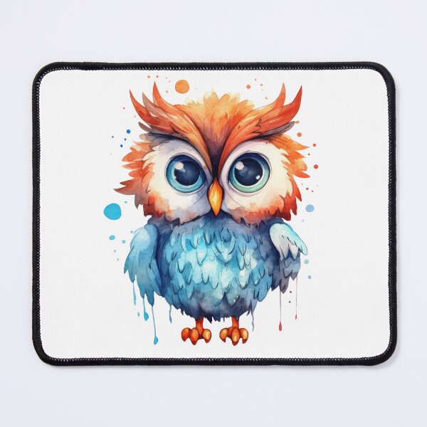 Item preview, watercolor cute owl designed and sold by usablestores.