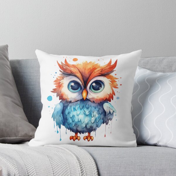 Item preview, watercolor cute owl designed and sold by usablestores.