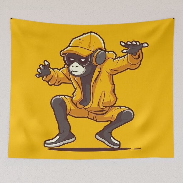 Item preview, Hip Hop Dancing Monkey designed and sold by Amir Faysal.
