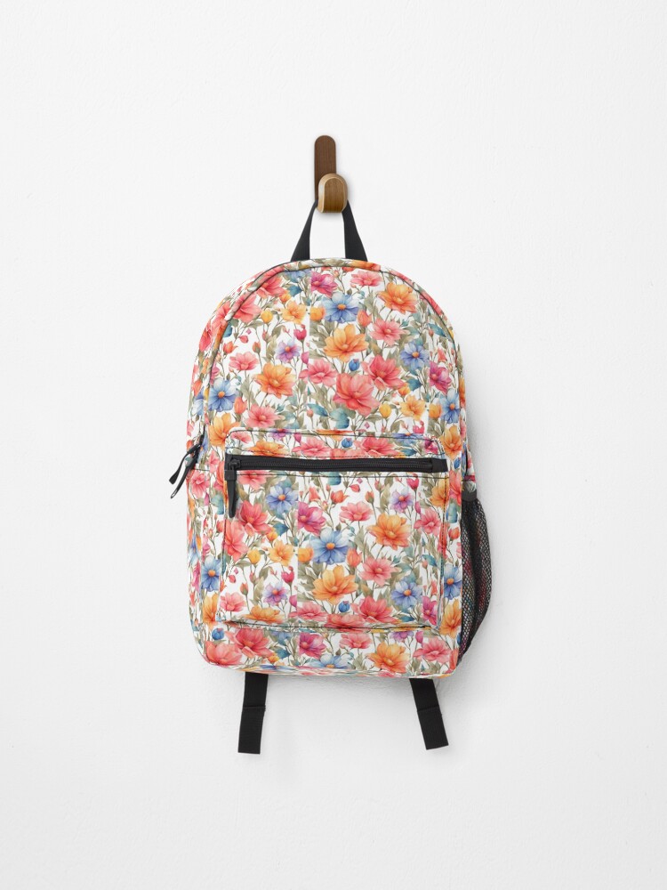 Thumbnail 1 of 3, Backpack, Flowering Vector designed and sold by CreativityCurve.