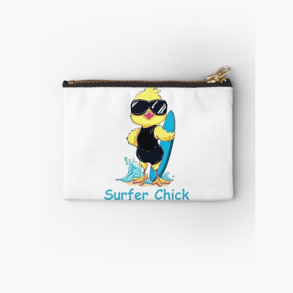 Item preview, Surf Chick - Cool Girl Chicken Surfing Design designed and sold by SpendieSellers.