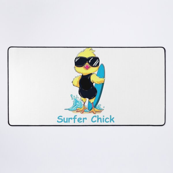 Item preview, Surf Chick - Cool Girl Chicken Surfing Design designed and sold by SpendieSellers.