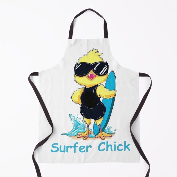 Item preview, Surf Chick - Cool Girl Chicken Surfing Design designed and sold by SpendieSellers.