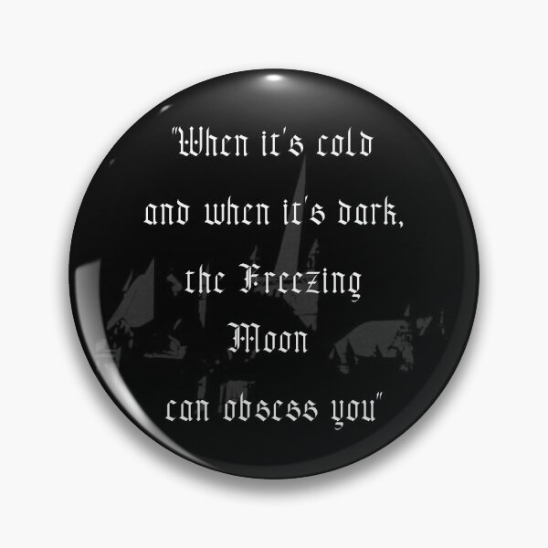 Item preview, Mayhem Dead "When it's cold and when it's dark, the freezing moon can obsess you" designed and sold by TheKvltStudio.