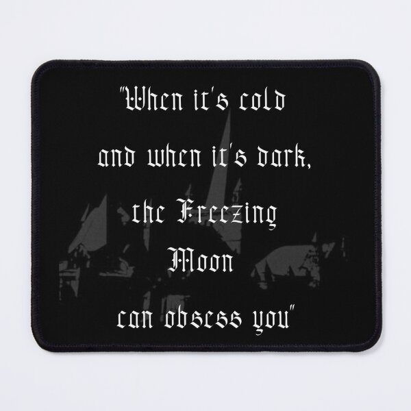 Item preview, Mayhem Dead "When it's cold and when it's dark, the freezing moon can obsess you" designed and sold by TheKvltStudio.