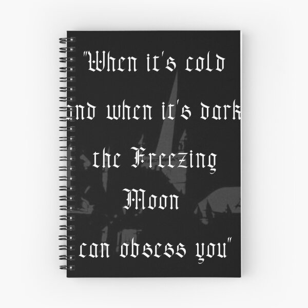 Item preview, Mayhem Dead "When it's cold and when it's dark, the freezing moon can obsess you" designed and sold by TheKvltStudio.