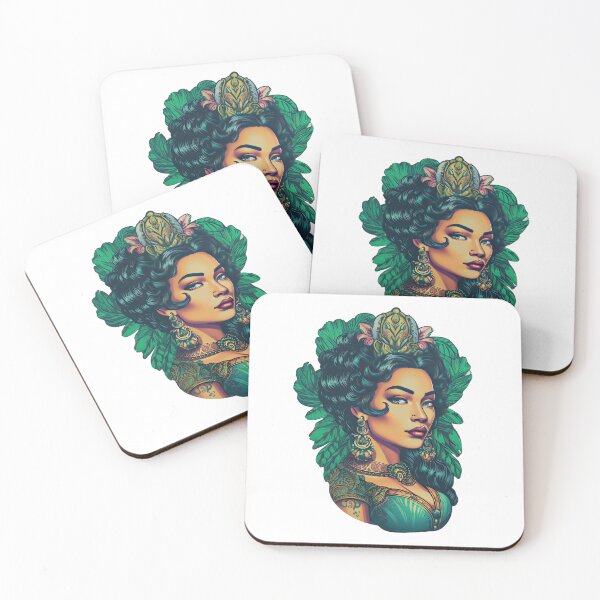 Item preview, Latina Queen Latina Princess Wearing Green designed and sold by PrincessJessieJ.