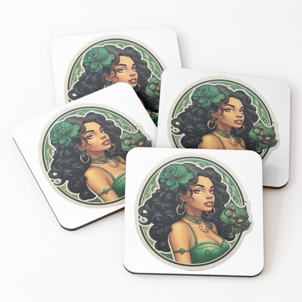 Item preview, Latina Queen Latina Princess Wearing Green designed and sold by PrincessJessieJ.