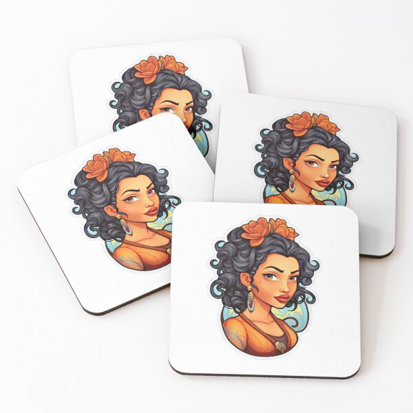 Item preview, Latina Queen Latina Princess Wearing Orange designed and sold by PrincessJessieJ.