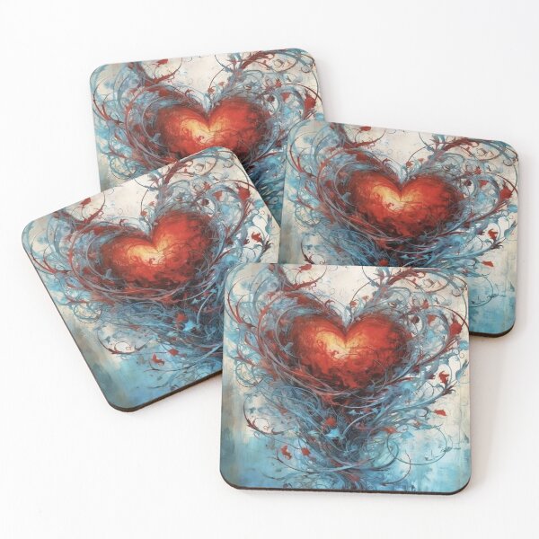 Item preview, Mystical Emotions - Heart in Paint Splatters designed and sold by Piotrek0001.