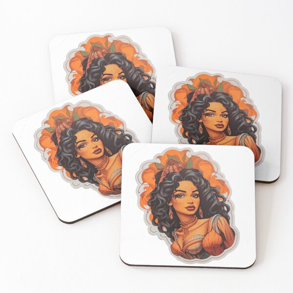 Item preview, Latina Queen Latina Princess Wearing Orange designed and sold by PrincessJessieJ.