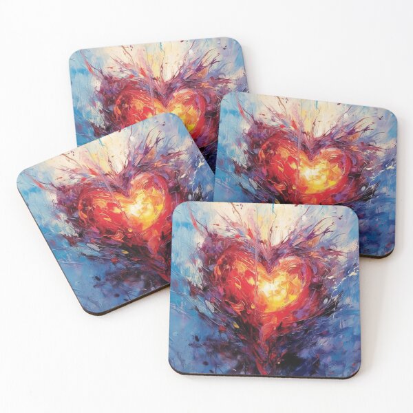 Item preview, Mystical Emotions - Heart in Paint Splatters designed and sold by Piotrek0001.