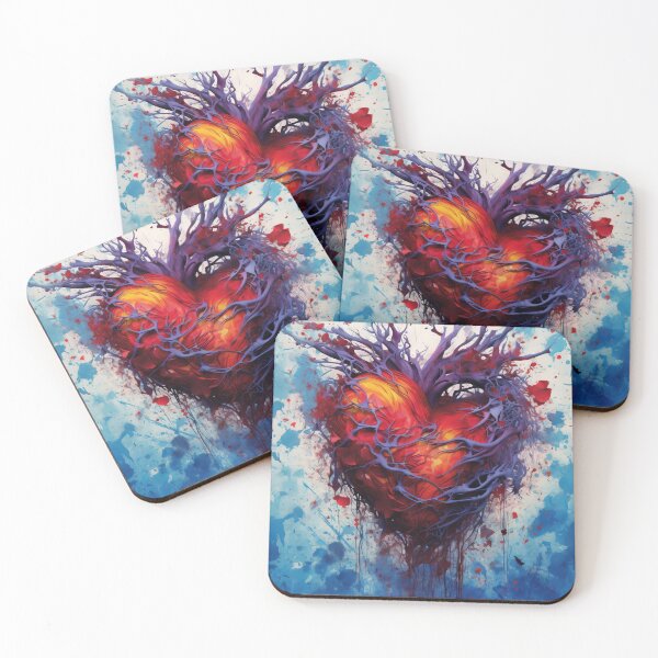 Item preview, Mystical Emotions - Heart in Paint Splatters designed and sold by Piotrek0001.