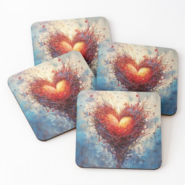 Item preview, Mystical Emotions - Heart in Paint Splatters designed and sold by Piotrek0001.