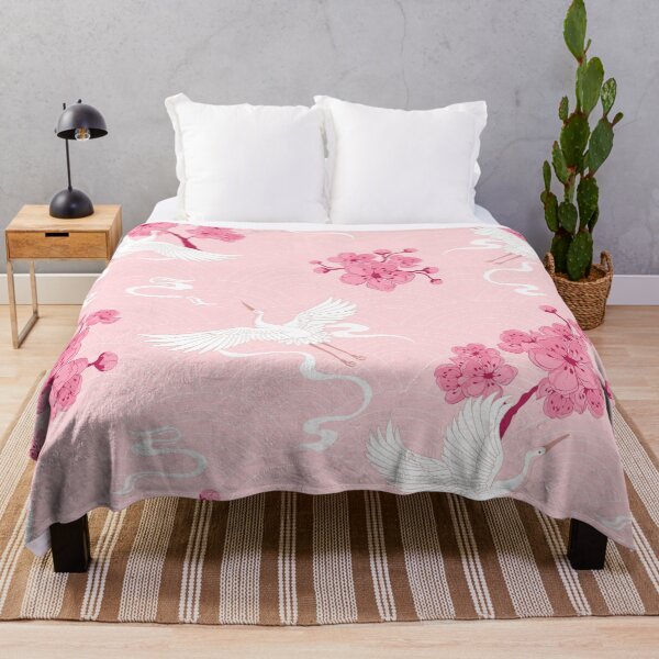 Item preview, Cranes and cherry blossoms designed and sold by OtterFactory.