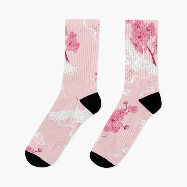 Item preview, Cranes and cherry blossoms designed and sold by OtterFactory.