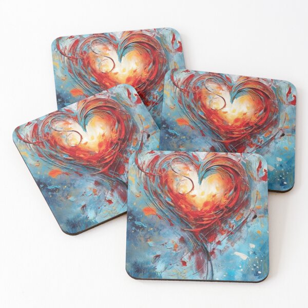 Item preview, Mystical Emotions - Heart in Paint Splatters designed and sold by Piotrek0001.