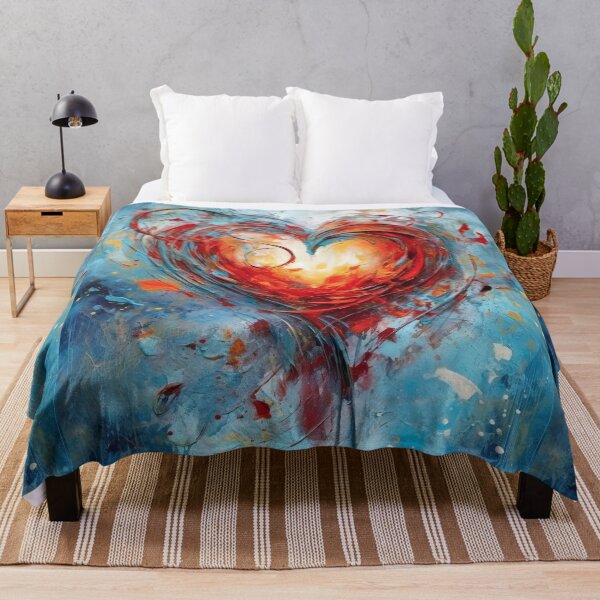 Aperçu de l'œuvre Mystical Emotions - Heart in Paint Splatters créée et vendue par Piotrek0001.