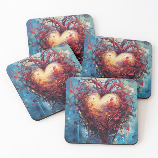 Item preview, Mystical Emotions - Heart in Paint Splatters designed and sold by Piotrek0001.