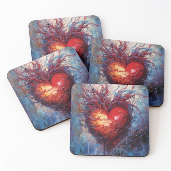 Item preview, Mystical Emotions - Heart in Paint Splatters designed and sold by Piotrek0001.