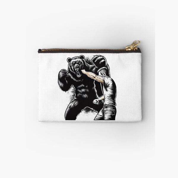 Item preview, Bear Puncher - Crazy Man Fighting Grizzly Bear Design designed and sold by SpendieSellers.